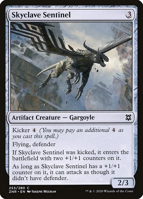 Skyclave Sentinel, carta Magic di tipo Artifact Creature — Gargoyle illustrata da Joseph Meehan
