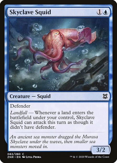 Skyclave Squid, carta Magic di tipo Creature — Squid illustrata da Livia Prima