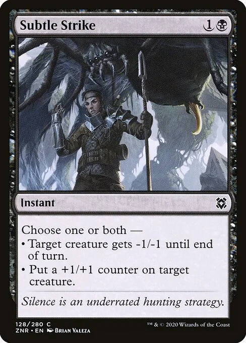 Subtle Strike, carta Magic di tipo Instant illustrata da Brian Valeza