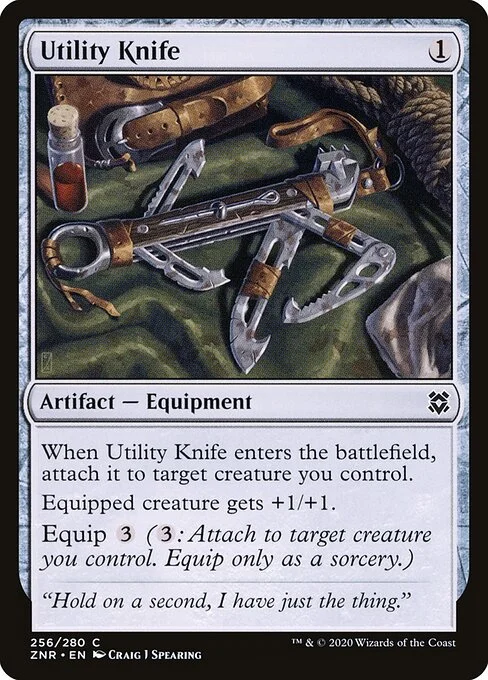 Utility Knife, carta Magic di tipo Artifact — Equipment illustrata da Craig J Spearing