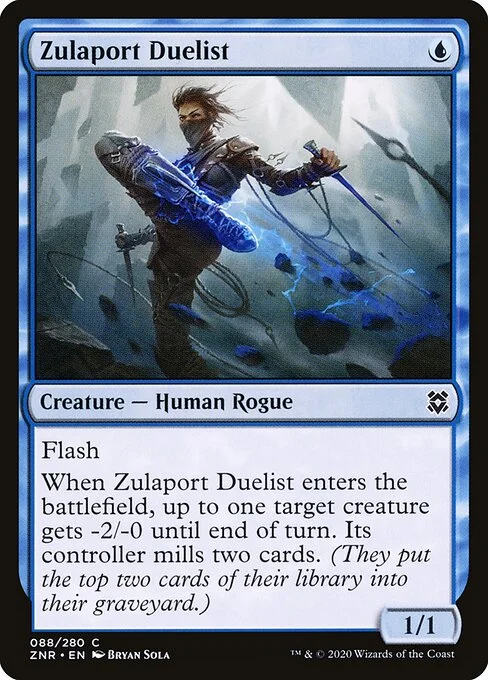 Zulaport Duelist, carta Magic di tipo Creature — Human Rogue illustrata da Bryan Sola